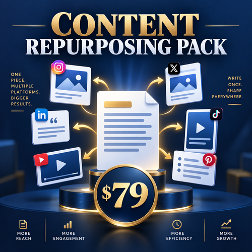 Content Repurposing Pack service for $79